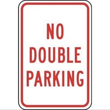 Accuform TRAFFIC SIGN NO DOUBLE PARKING 18 X FRP316RA FRP316RA
